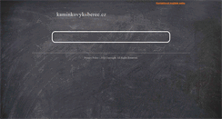 Desktop Screenshot of kaminkovykoberec.cz