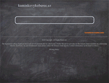 Tablet Screenshot of kaminkovykoberec.cz